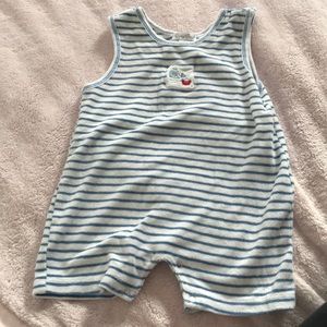 Kissy kissy shorts romper terry cloth